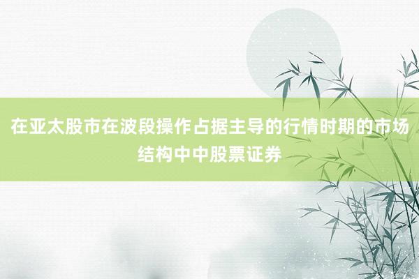 在亚太股市在波段操作占据主导的行情时期的市场结构中中股票证券